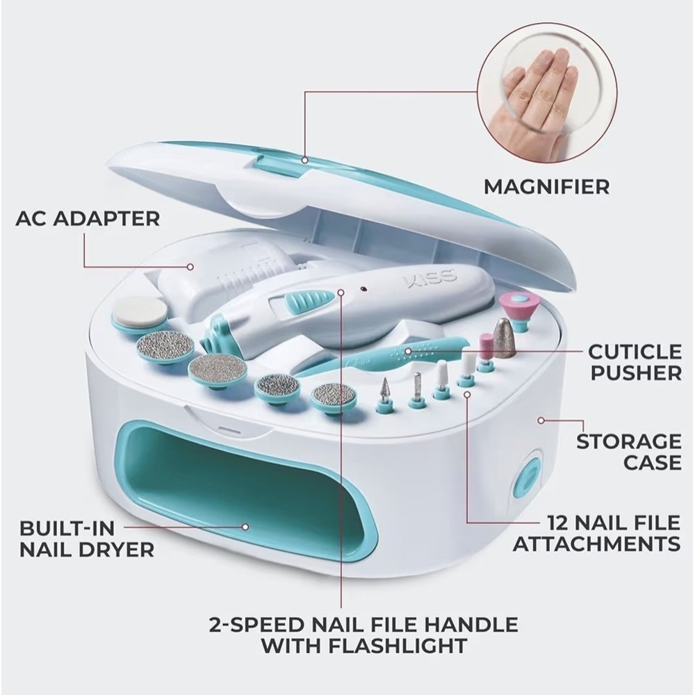 KISS Professional, Electric Nail Drill/Electric Nail File & Nail Dryer... - Picture 4 of 4